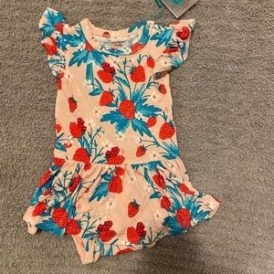 Posh Peanut strawberry bodysuit twirl